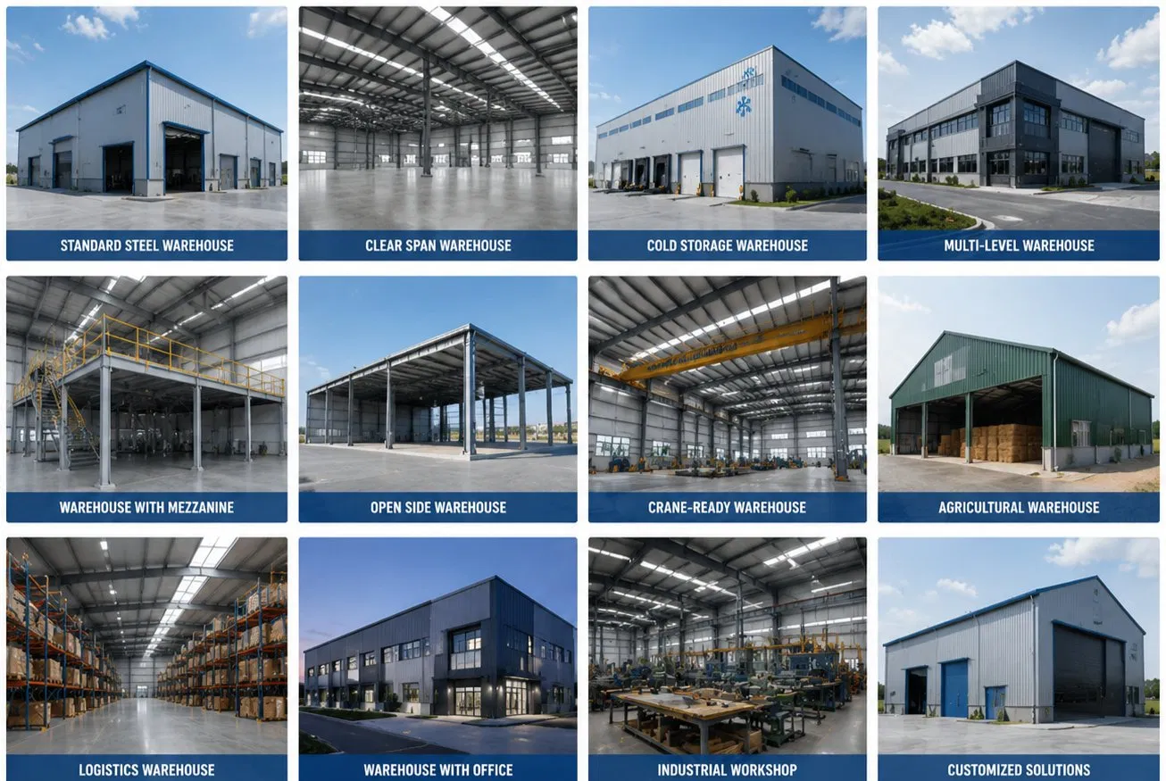 Modular Expandable Steel Structure Warehouse Building for Future Business Growth Need