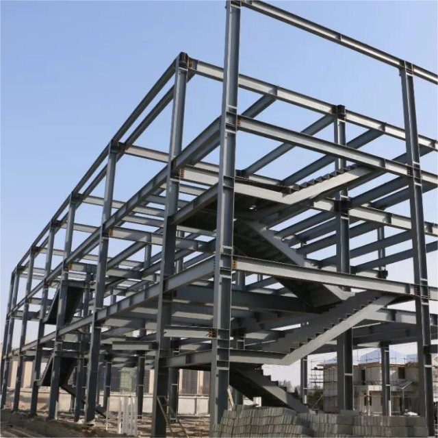 Estructuras modulares preingenierizadas comerciales modernas edificio de acero prefabricado oficina
