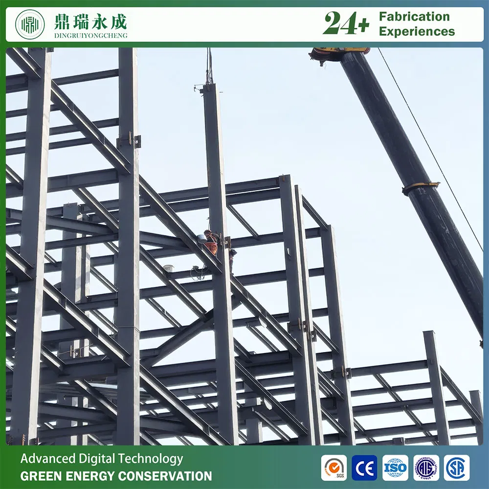Estructura de acero modular prefabricada personalizable de varios pisos para hotel, oficinas y viviendas