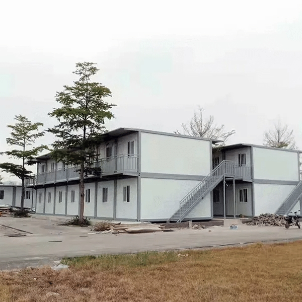 Pintura anticorrosiva para casa modular de acero prefabricada portátil en paquete plano
