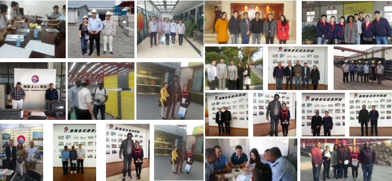 Clientes internacionales visitando nuestras instalaciones de producción de acero