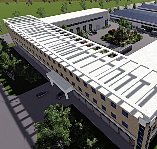 Estructuras modulares preingenierizadas comerciales modernas edificio de acero prefabricado oficina