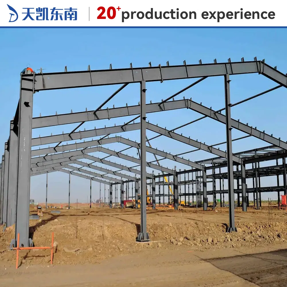 Edificio de metal fabricado profesional y edificio de taller suministrado para socios comerciales globales y proyectos de cooperación empresarial de construcción modular