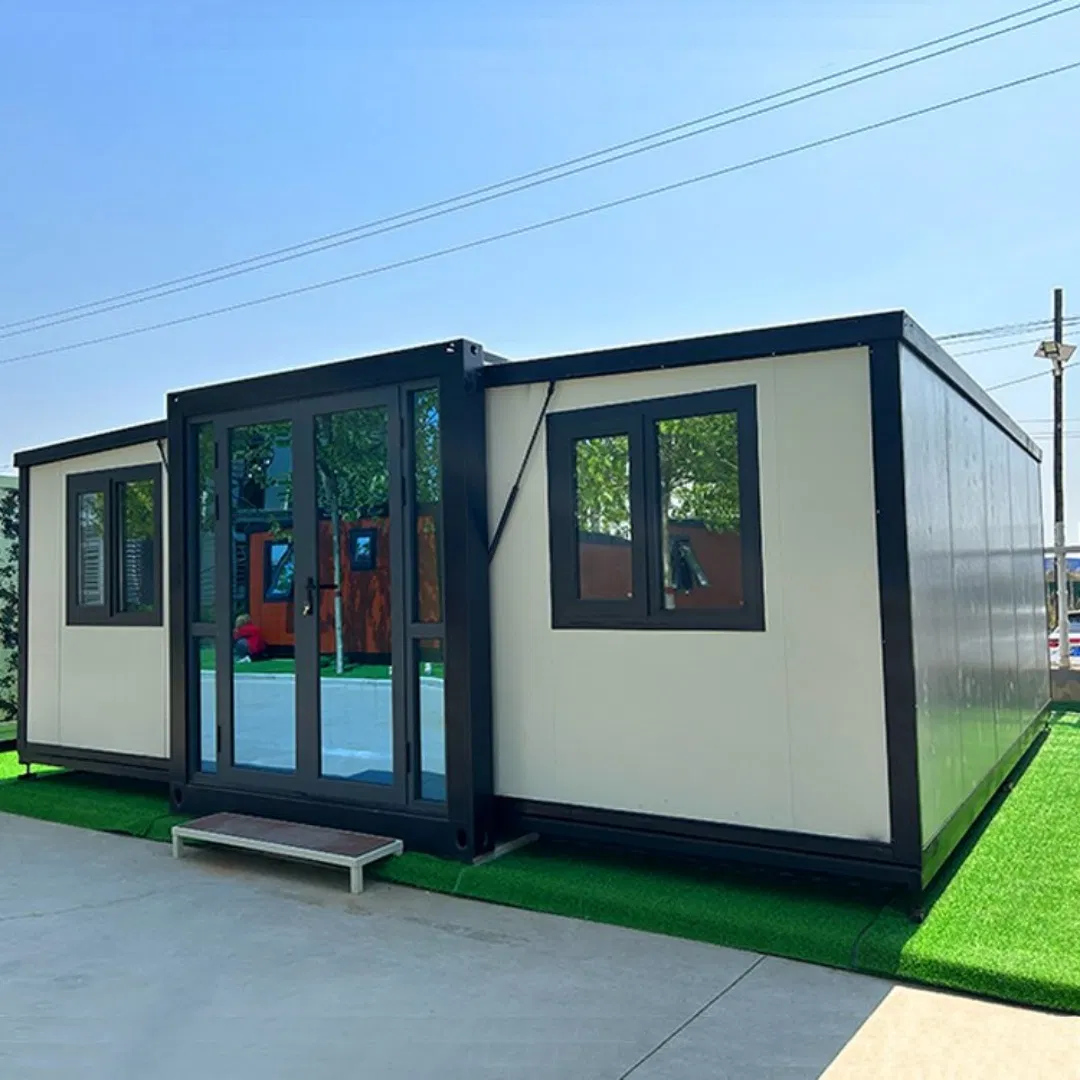 Casa Modular Sellada para el Clima con Dos Secciones Laterales Expandibles para Uso Temporal o Permanente Versátil