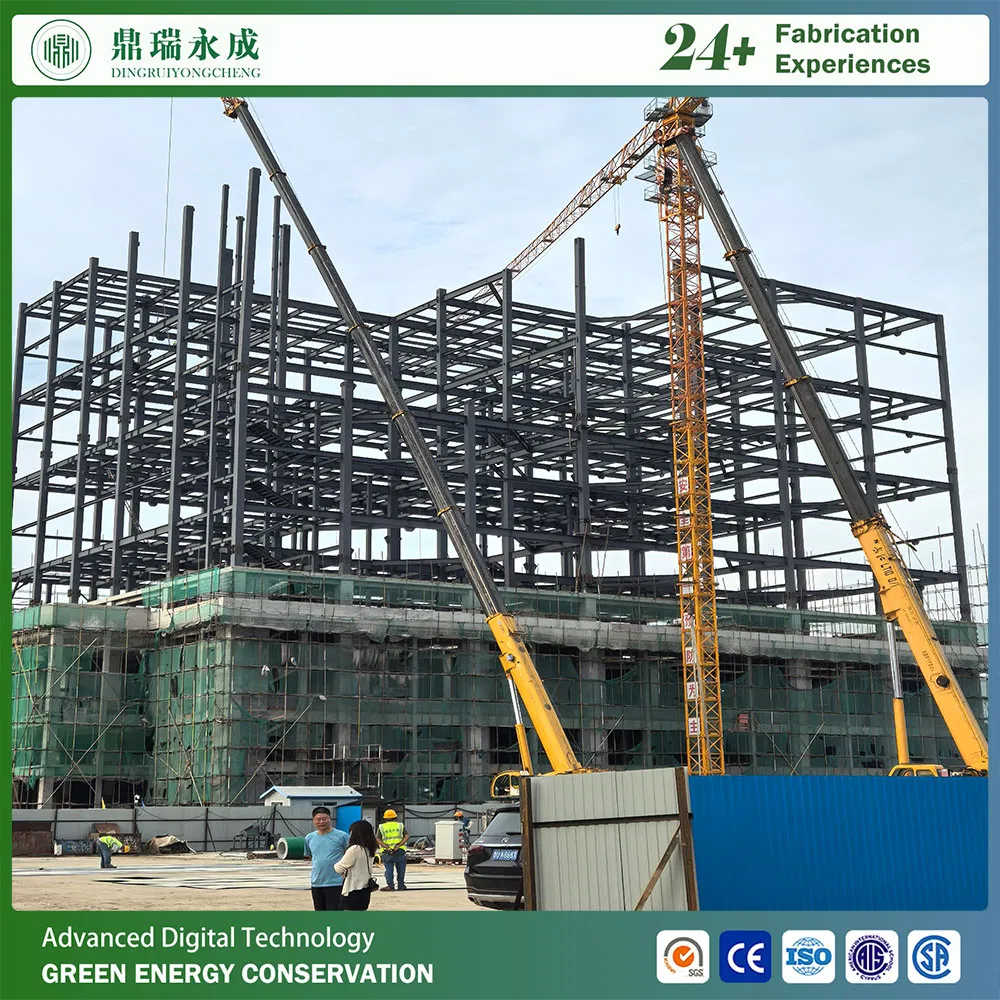 Estructura de acero modular prefabricada personalizable de varios pisos para hotel, oficinas y viviendas