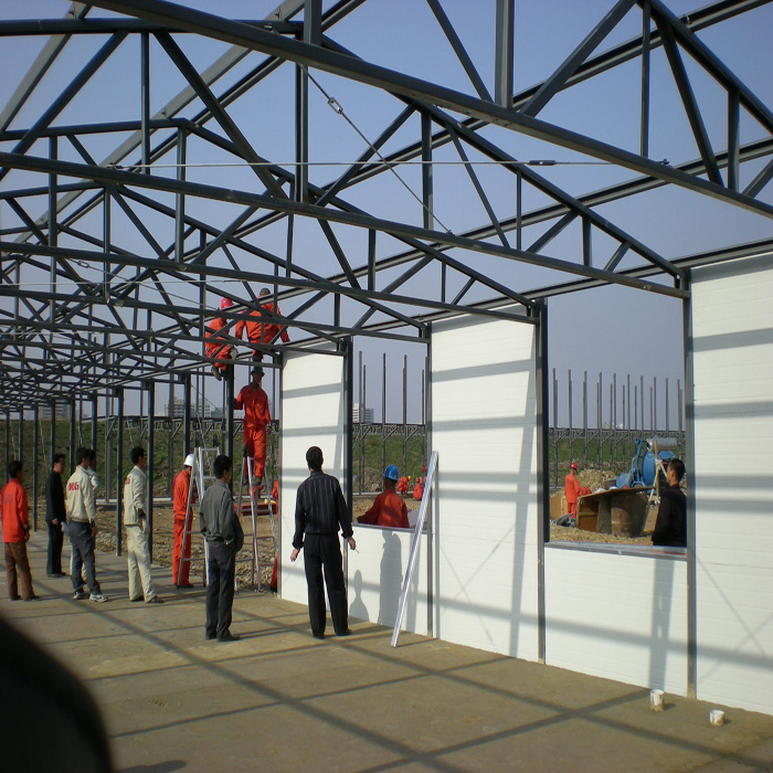 Casa modular móvil de campamento de trabajo, casa prefabricada tipo K, edificio de dormitorio modular