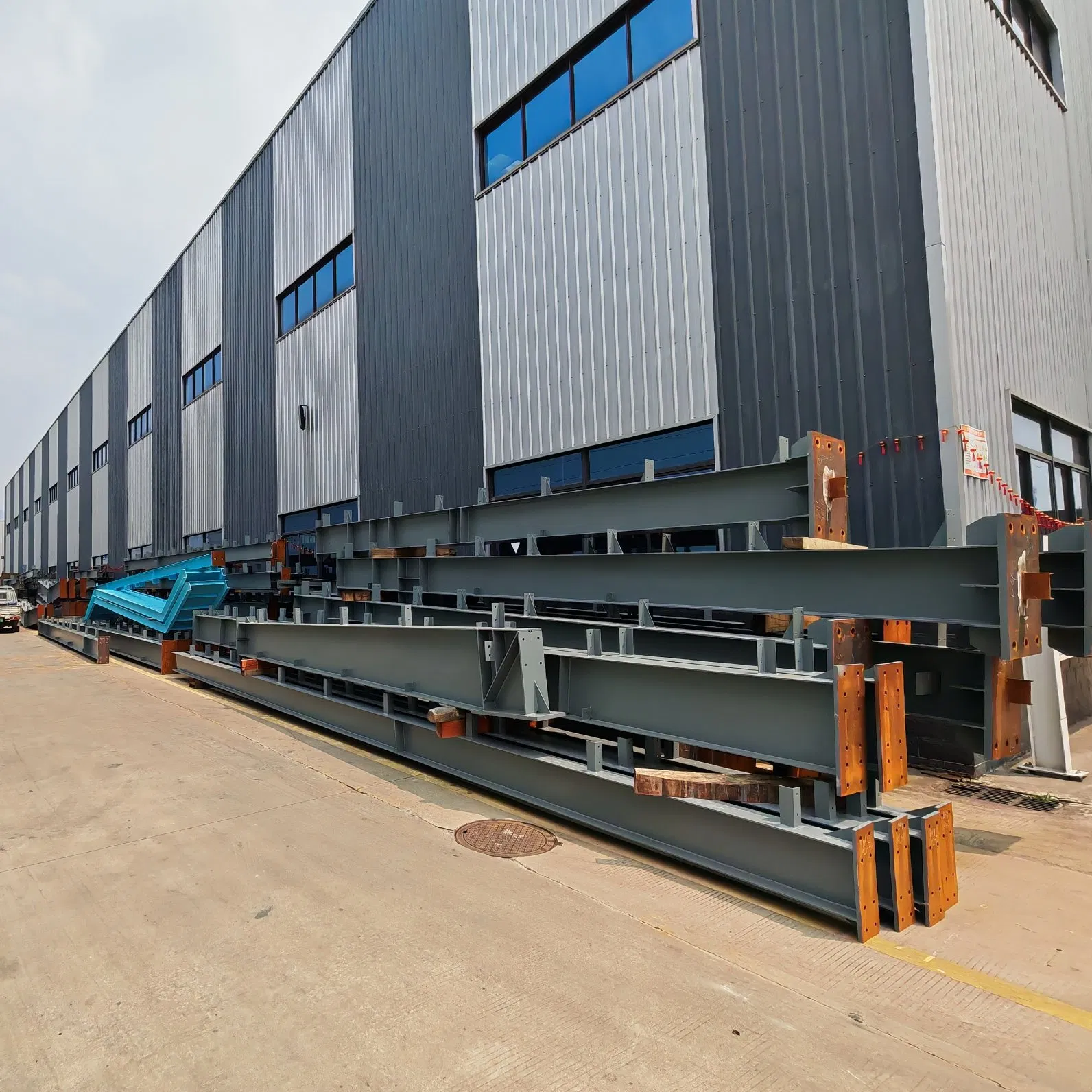 Estructura modular de acero industrial portátil prefabricada para fábrica