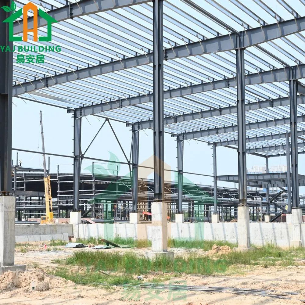 Estructura de acero comercial fábrica de prefabricados almacén Taller de Alto nivel moderno Edificio modular