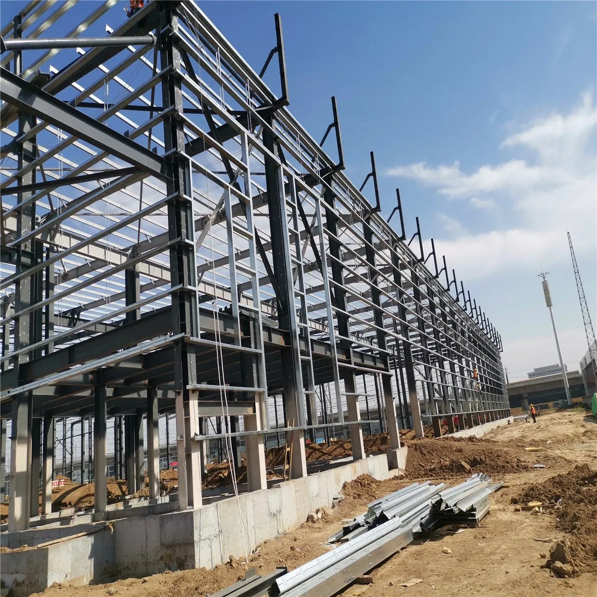 Edificios de almacén de fábrica modular fácil sistema de estructura de acero prefabricado