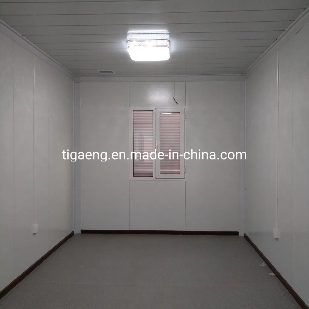 Cabañas de contenedores desmontables fabricados, edificios de oficinas modulares portátiles temporales
