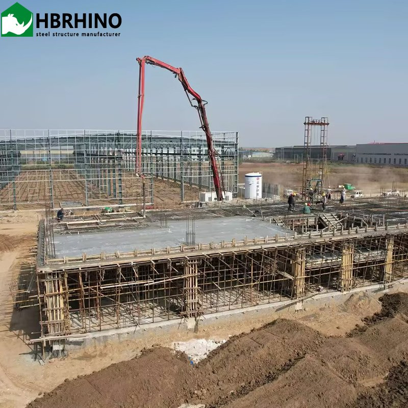 Oficina modular portátil de China, edificio prefabricado, taller de estructura de acero