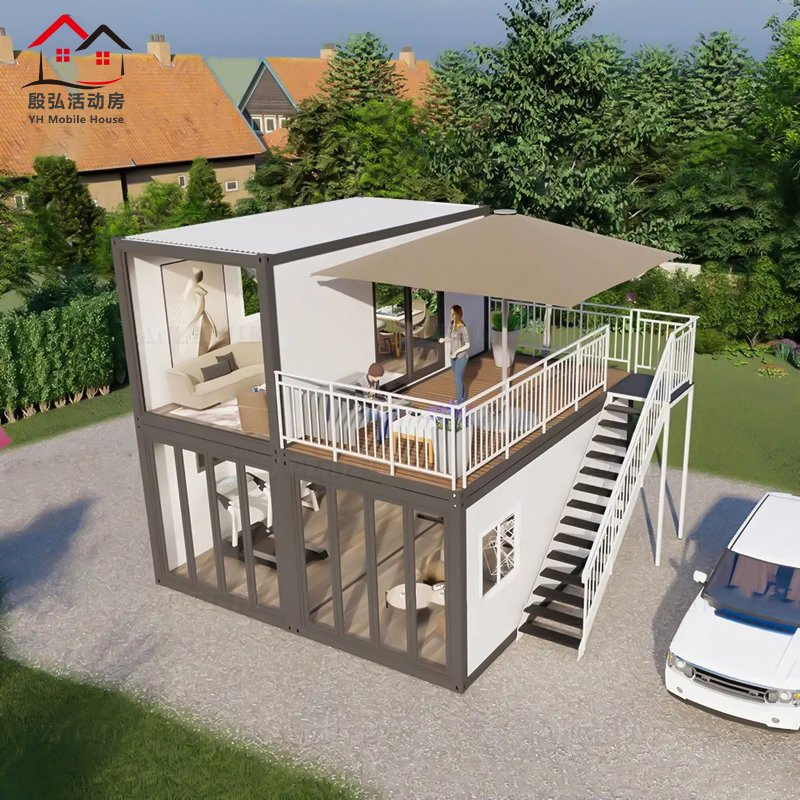 Edificio de oficina contenedor prefabricado moderno modular campamento de trabajo contenedor desmontable