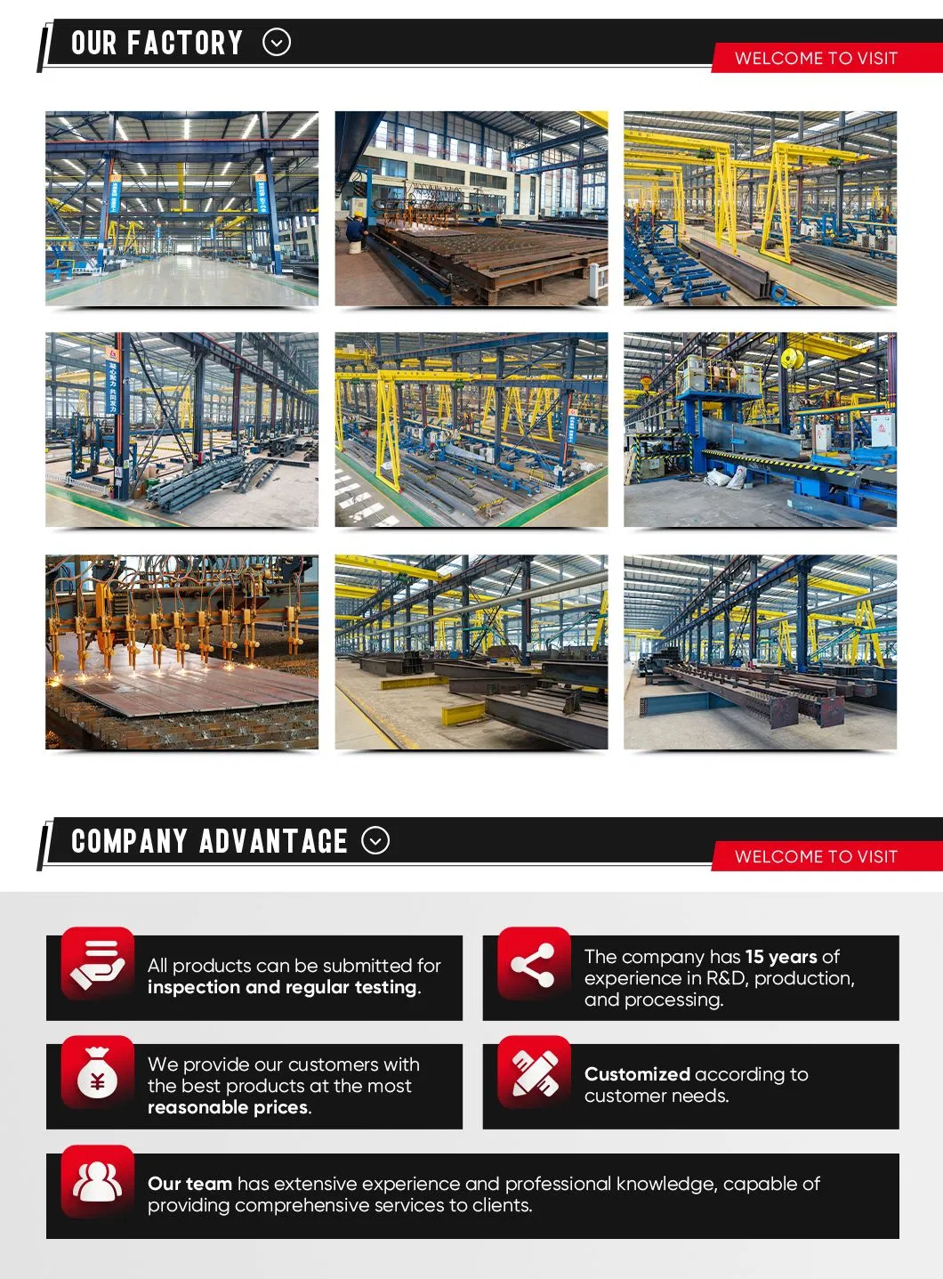 Edificio modular de gran altura de acero prefabricado para oficinas comerciales industriales