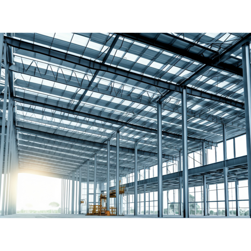Estructura de acero prefabricada ligera para oficina y hotel, edificio de acero estructural preingeniería