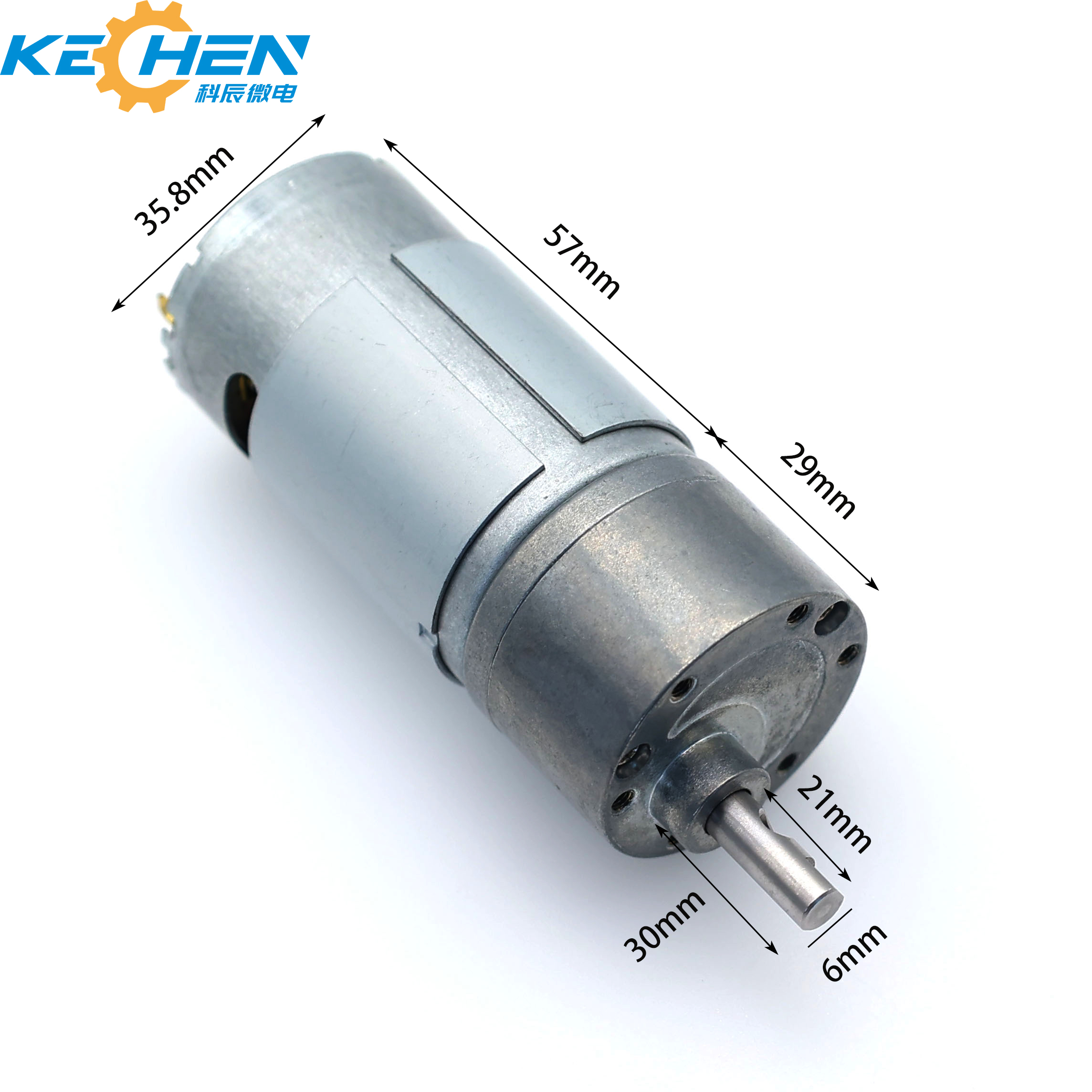 Customized 36MM High Torque DC 555 Motor Gear 24V 3NM Permanent Magnet Construction