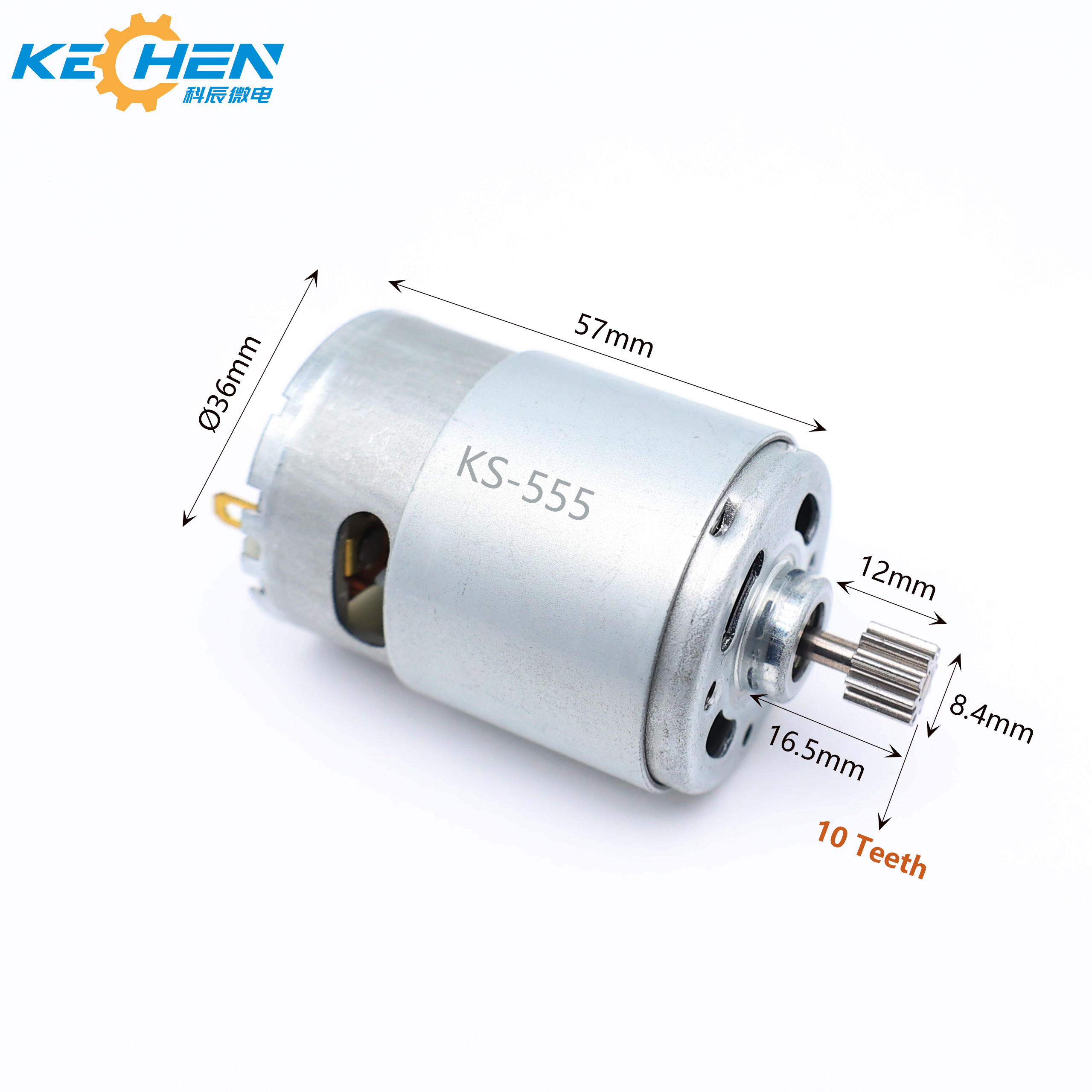RS-555 36mm Electric DC Motor 6V 8000RPM Large Torque Starter Gear Air Pumps with 3.7V ROHS Micro 3.7V Permanent Magnet Brush