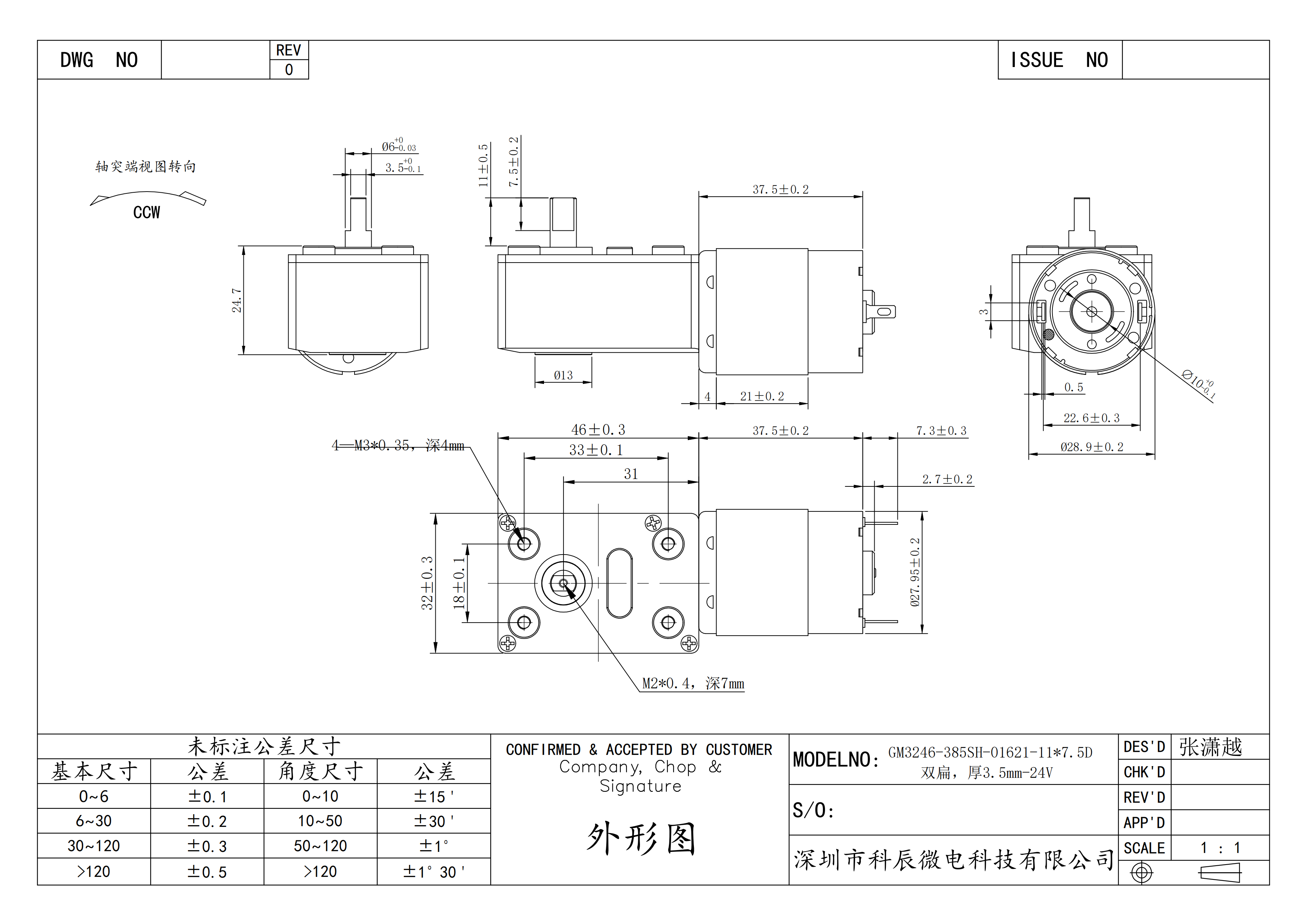 Product specifications