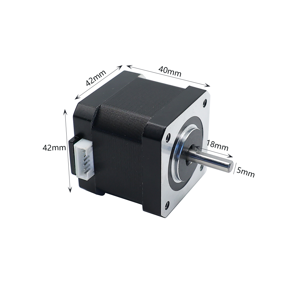 NEMA 17 Bipolar Stepper Motor 0.4A 26N.cm Holding Torque 4-Lead 1.8 Deg 42 Motor for CNC Machine 3D Printer Hobby