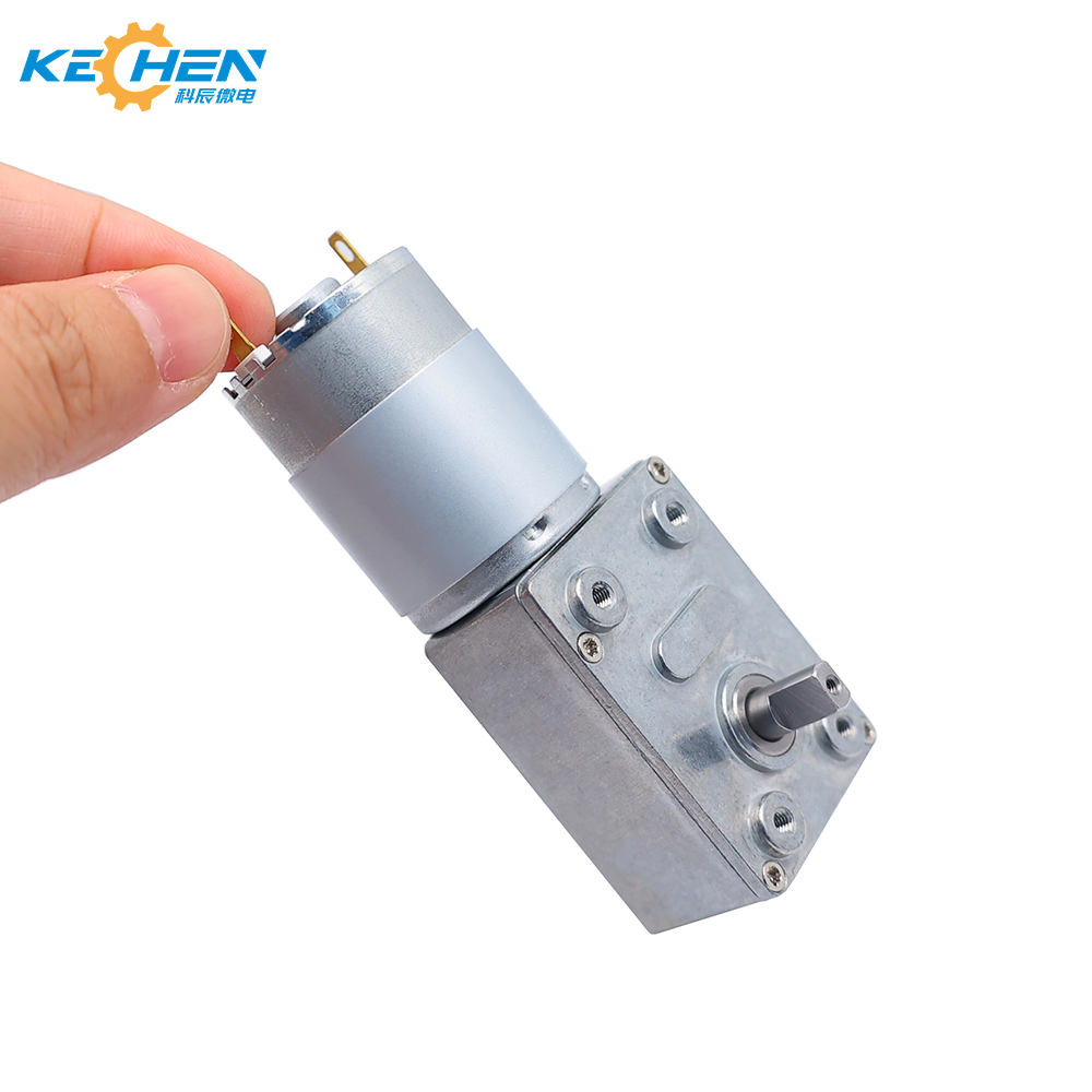 RS-385 12V DC Motor with High Torque 28mm GM4632 Permanent Magnet Worm Gear for Valves Brush Commutation