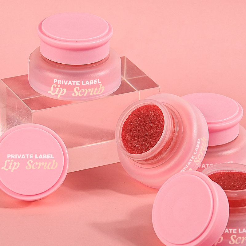OEM/ODM Factory Price Softening Smoothing Exfoliating Strawberry Vegan Organic Lip Scrub