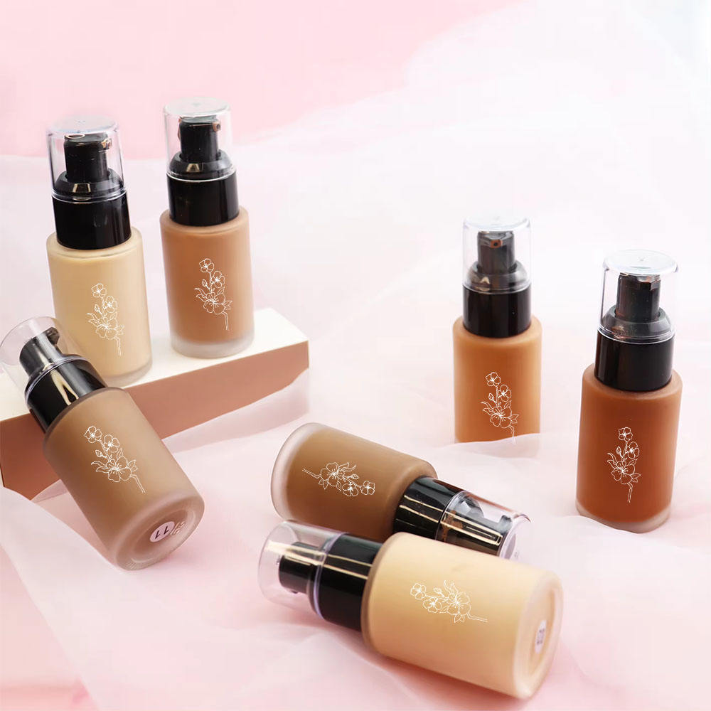 Long-Lasting Mineral BB Cream Liquid Foundation Sunscreen Brightening Tone Skin Concealing Breathable