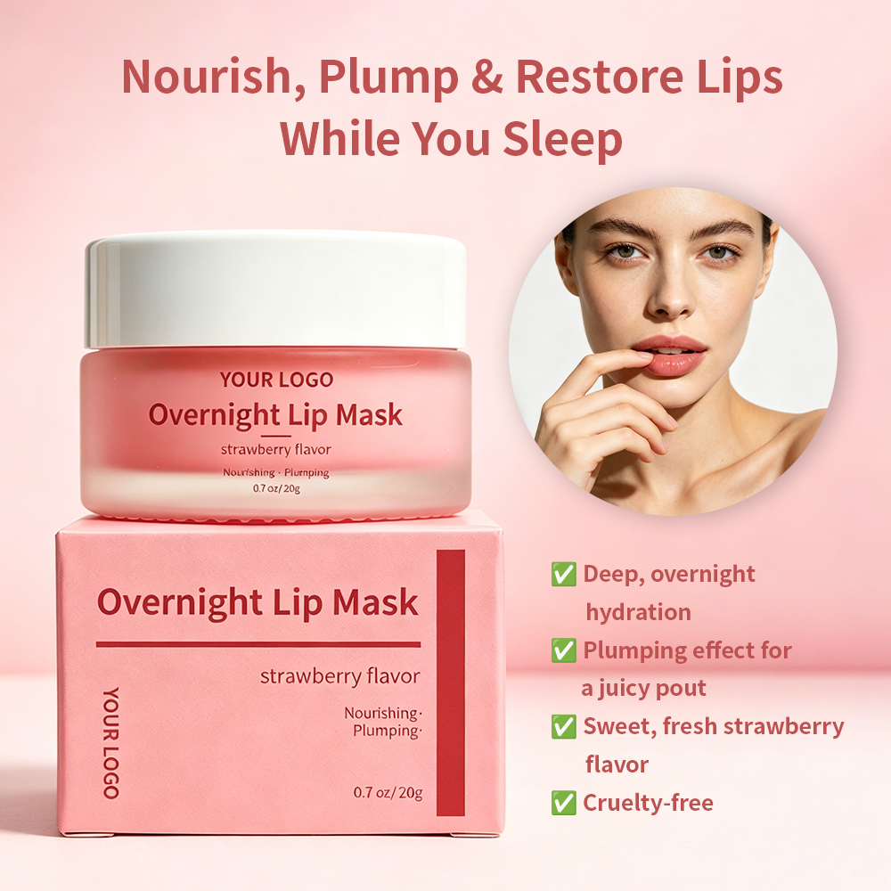 OEM/ODM Organic Berry Lip Mask for Hydrating Moisturizing Exfoliating Pink Plumping Lip Sleeping Balsamo Care Mask