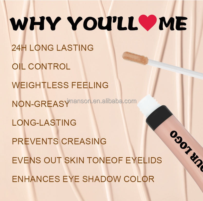 Private Label Liquid Eyeshadow Primer Concealer Coloring Base Makeup Waterproof Matte Eyeshadow Primer Base