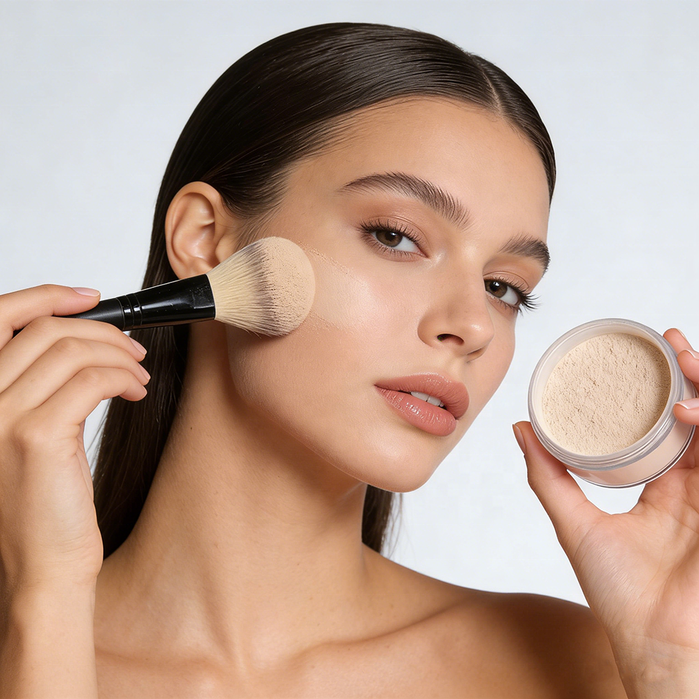 Own Brand Waterproof Matte Makeup Face Loose Powder Mineral Oil Control Setting Powder Private Label Wholesale OEM Cosmetic
