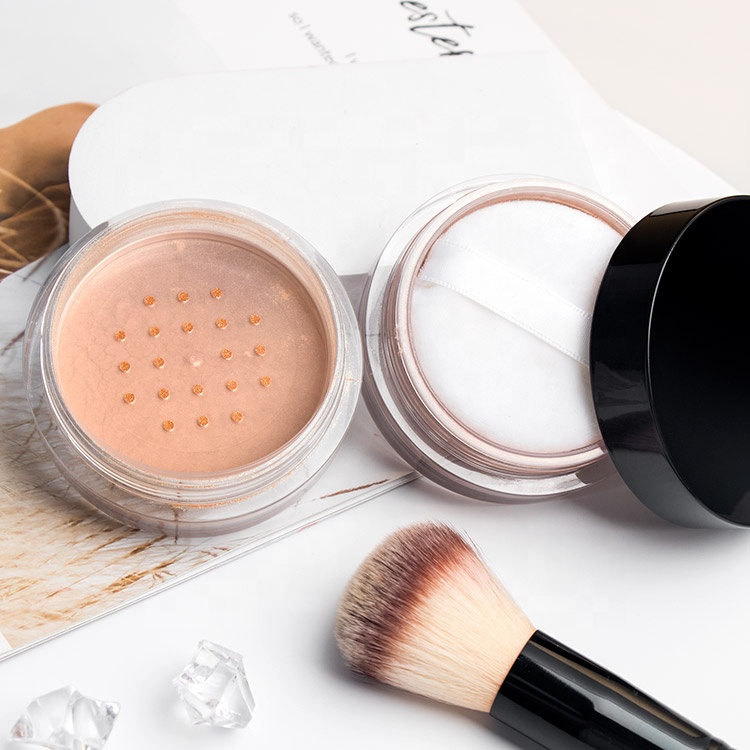 New Custom Translucent Loose Setting Powder Private Label Face Powder Makeup Wholesale Manufacturer