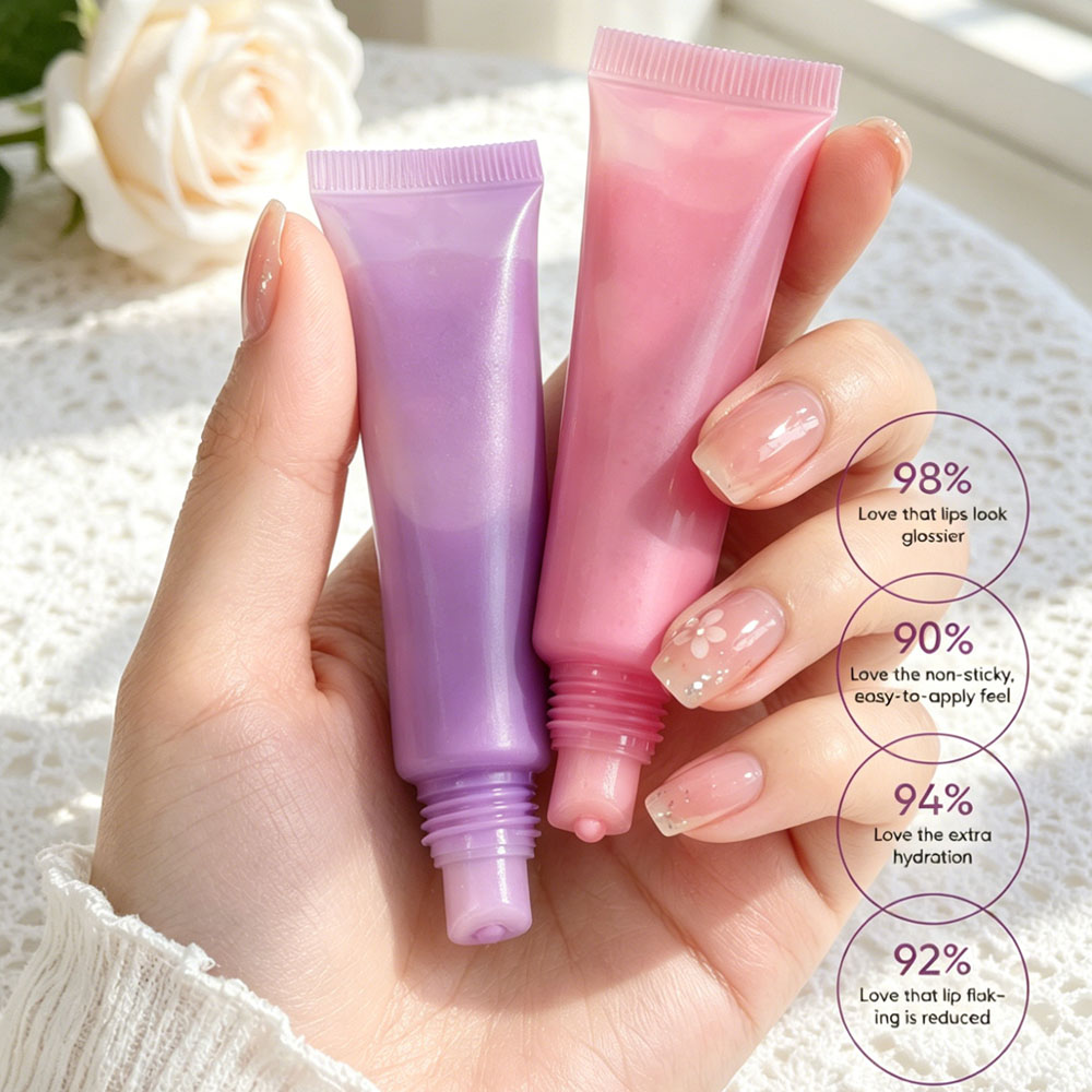 Custom Logo Plump Lip Makeup Private Label Lip Plumper Gloss Fruit Enhancer Plumping Lip Gloss Oil
