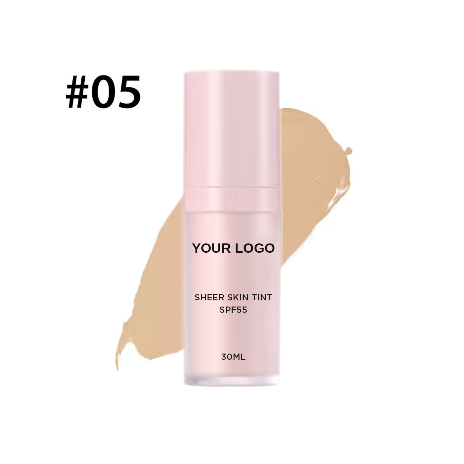 OEM Custom Sunscreen Vegan Moisturizer Concealer Liquid Foundation Private Label Waterproof Long-Lasting SPF55 Oil-Control