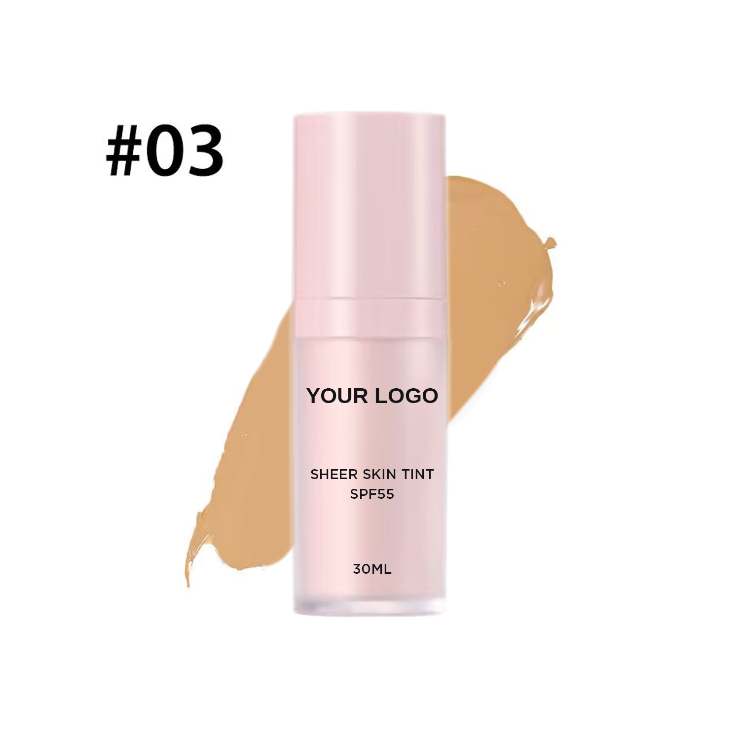 OEM Custom Sunscreen Vegan Moisturizer Concealer Liquid Foundation Private Label Waterproof Long-Lasting SPF55 Oil-Control