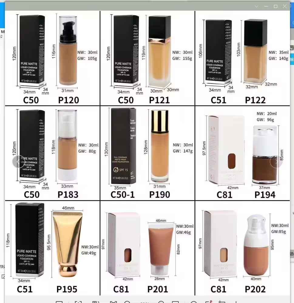 Foundation Formula Texture Options