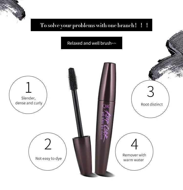Wholesale Custom Private Label 3D Fiber Vegan Waterproof Mascara for Lady Makeup