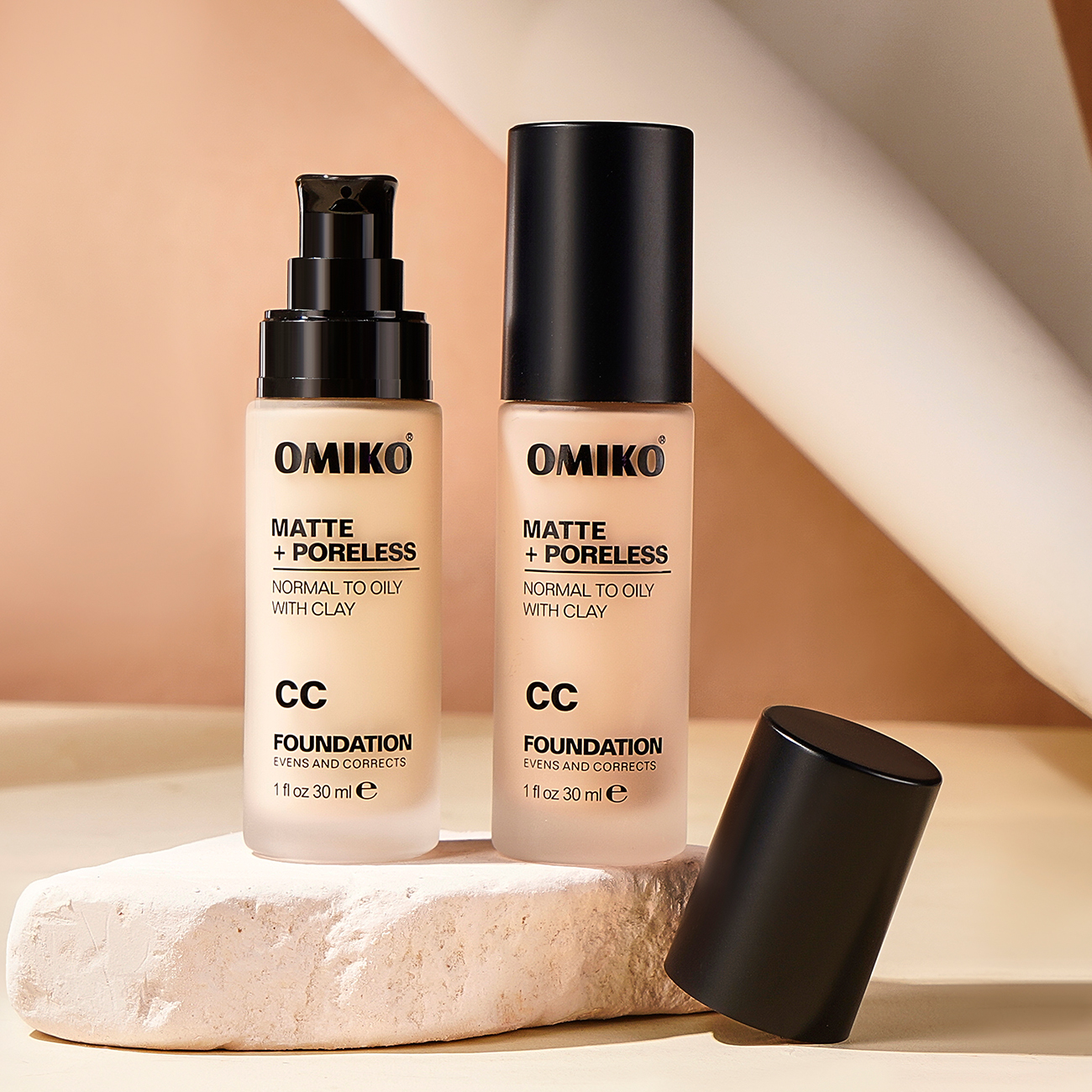 OMIKO Waterproof Cream Foundation Smear-proof Makeup Oil Control Natural Moisturizing Concealer