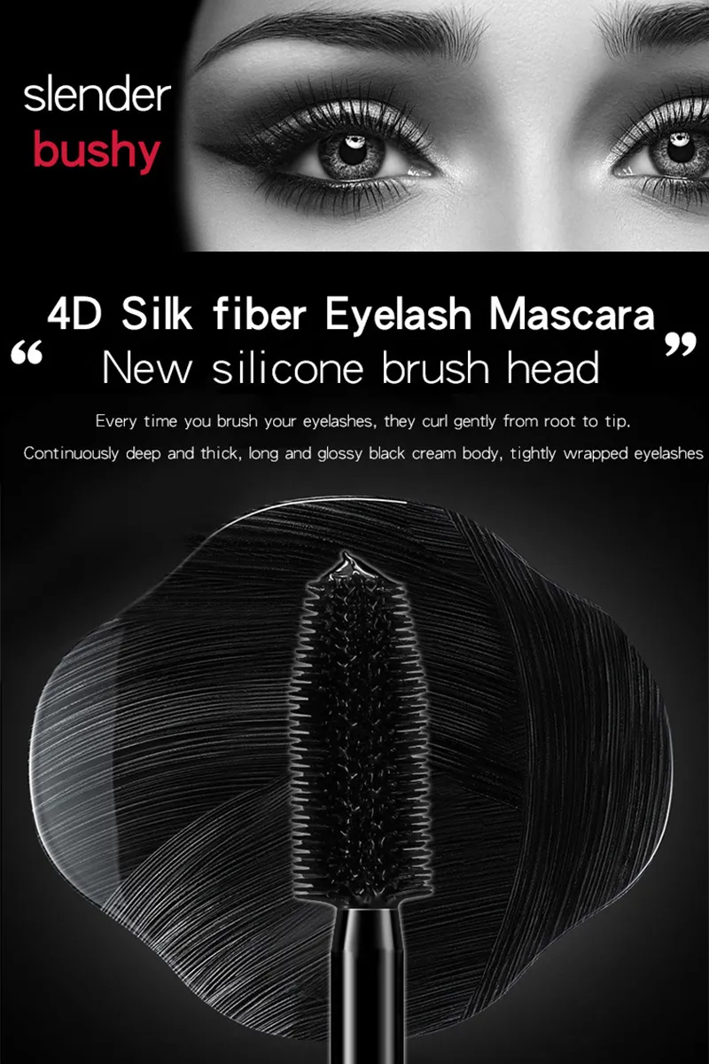 Lasting Waterproof Extension Lengthening Curling Eyelash 4D Fiber Mascara