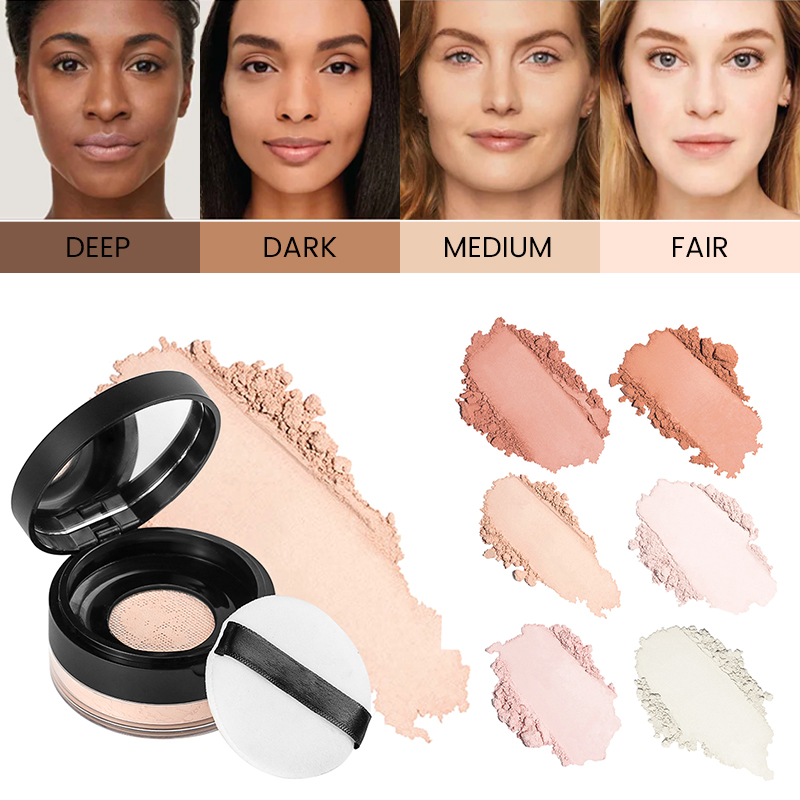 Wholesale Makeup Mirror Chrome Powder Nude Solid Pigment Powder Concealer Lasting Makeup Setting Powder