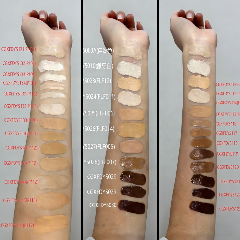 154 Colors Foundation Factory Vegan Full Coverage Fond De Teint Custom Matte Waterproof Makeup Liquid Foundation for Dark Skin