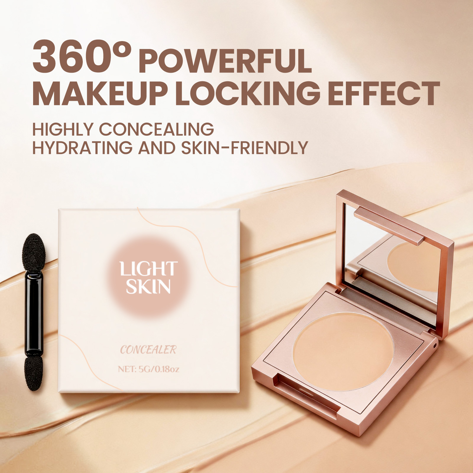 Private Label Creamy Concealer Powder Long Lasting Moisturizing Face Corrector For Professional Makeup Artists