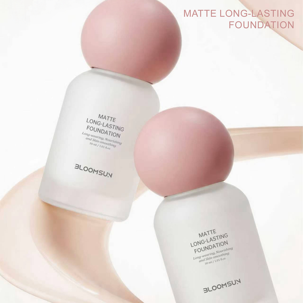Custom Logo Facial Liquid Waterproof Long Lasting Vegan Full Coverage Private Label Liquid Matte Long-Wear Hydrating Foundation