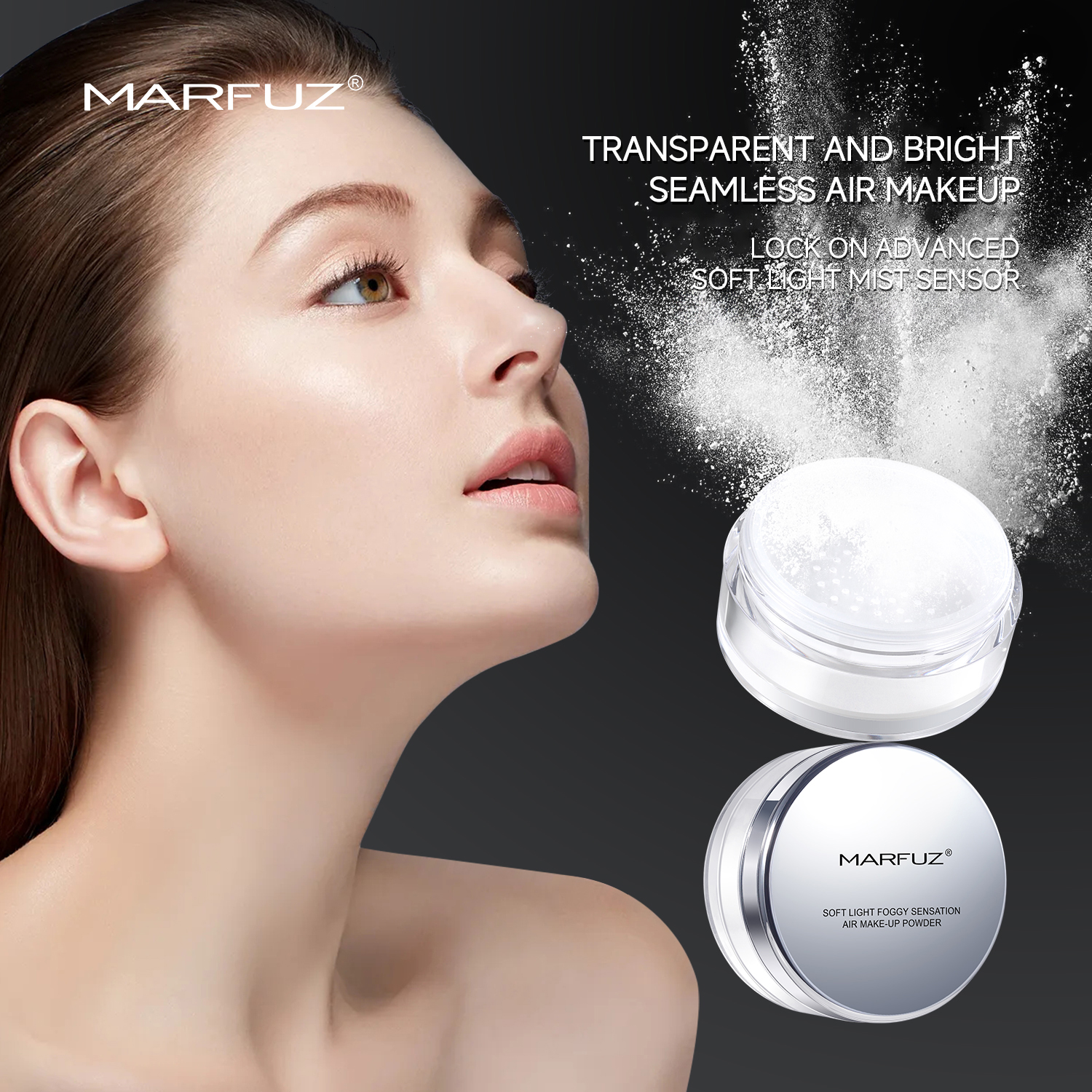 OEM Wholesales Change Skin Waterproof Soft Mist Air Concealer Makeup Setting Powder Loose Powder
