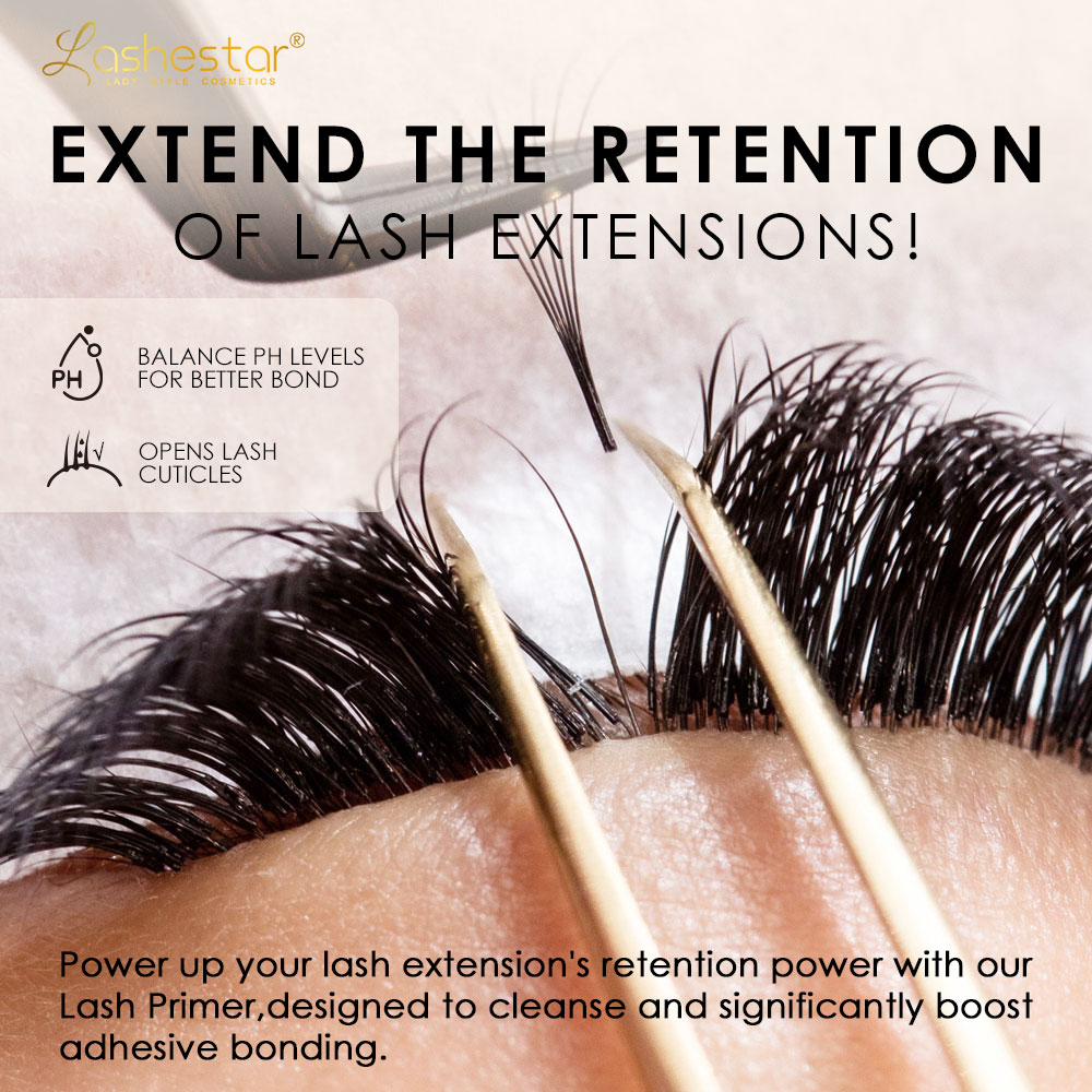 Lashestar Ultra Strong Bonder Eyelash Extension Lash Glue Primer Oem/Odm Nude Custom Packaging Lash Primer