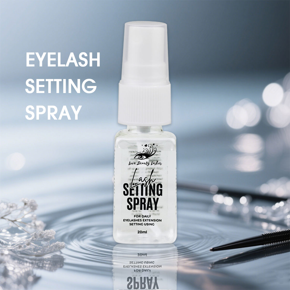 2025 Top Selling Customized Private Label Cosmetic Lashes Setting Spray Waterproof Hydrating Fixing Setting Spray