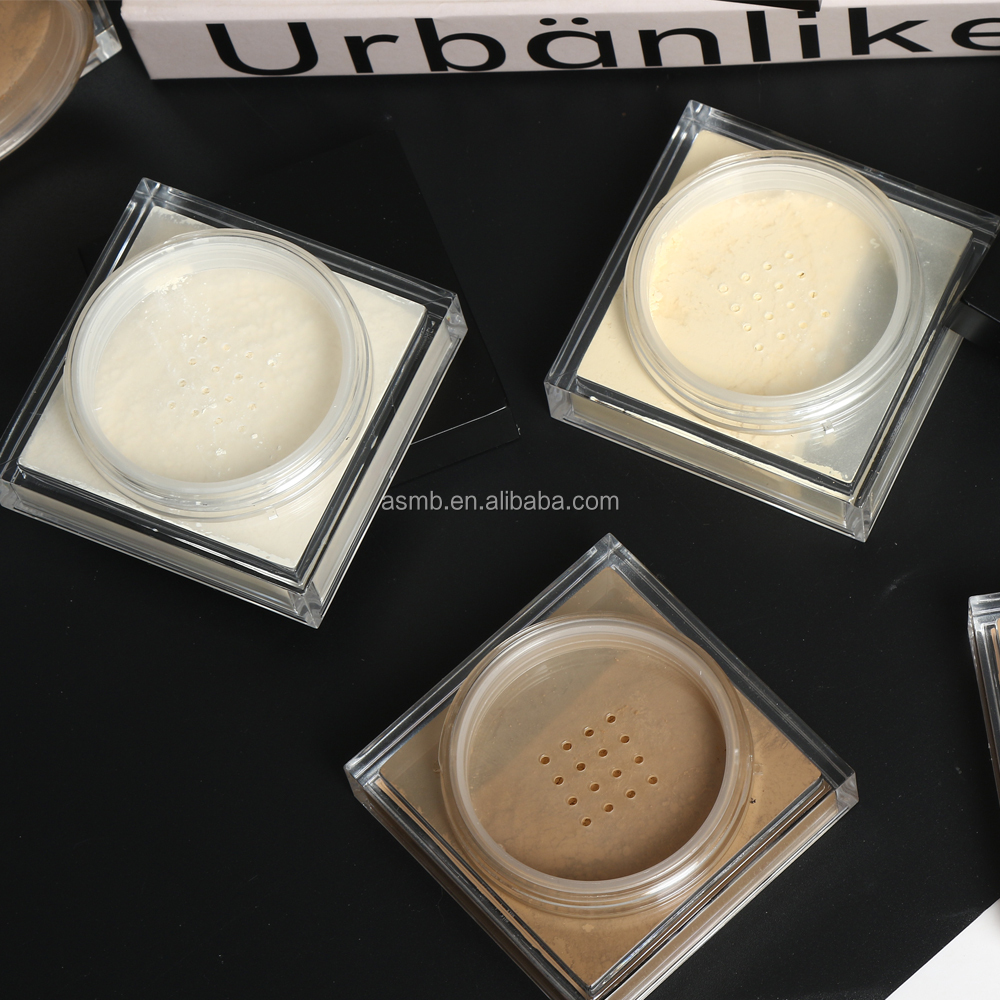 Vegan Cruelty Free Setting Loose Powder Makeup Private Label Custom Translucent clear Banana Slow Setting Acrylic Powder