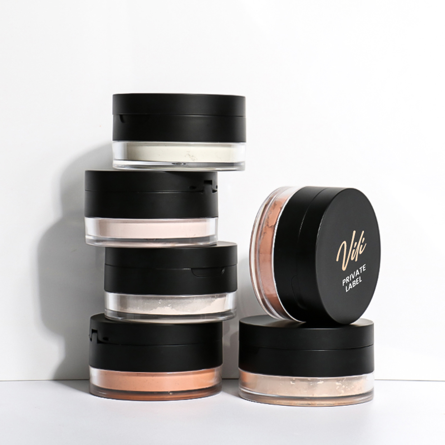 Wholesale Makeup Mirror Chrome Powder Nude Solid Pigment Powder Concealer Lasting Makeup Setting Powder