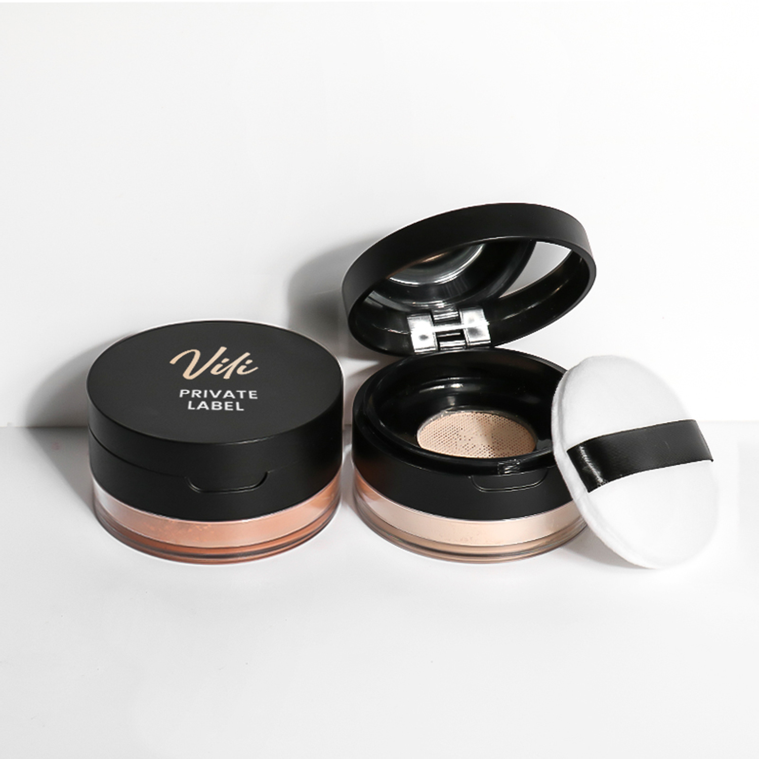 Wholesale Makeup Mirror Chrome Powder Nude Solid Pigment Powder Concealer Lasting Makeup Setting Powder