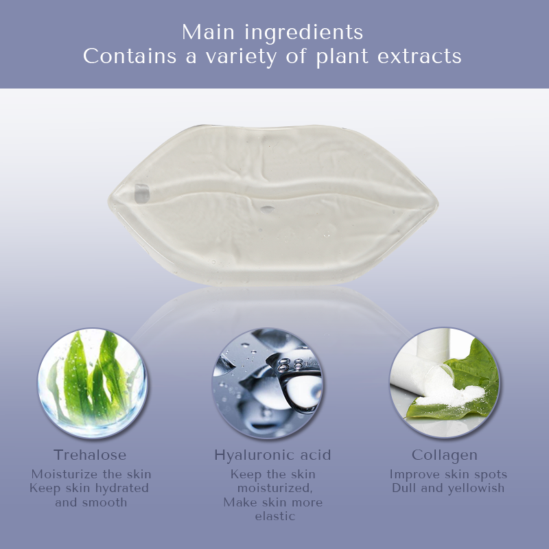 Transparent Sheet Lip Mask with Vitamin C &amp; Collagen for Face &amp; Lips Moisturizer Anti-Wrinkle Care Wholesale OEM/ODM