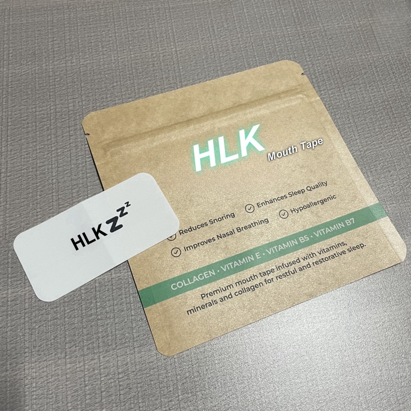 HLK Soft Silk Customized Collagen Vitamin Mouth Tape Keep Lips Moisturized High Quality Sleep Anti-Snoring Patch For Sleeping