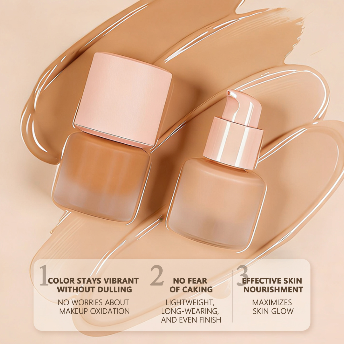 Wholesale Skin-blurring Liquid Foundation Liquid Full Cover Long Lasting Private Label Matte Waterproof Makeup Foundation