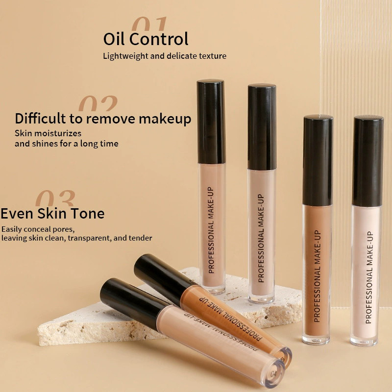 Full Coverage Liquid Concealer Oil Control Waterproof Sweat-Proof Long Lasting Foundation Stick Face Makeup Wholesale OEM ODM